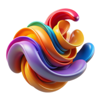 wonderful minimalist An abstract representation of emotions, using flowing lines and vibrant colors, with a dynamic, expressive style premium png