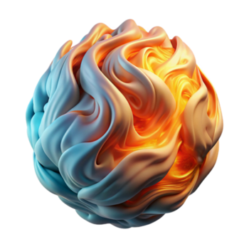 straordinario rustico un' vorticoso massa di fuoco e Ghiaccio, la creazione di astratto forme e modelli, con un' drammatico, contrastante atmosfera dettagliato png