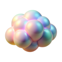 wonderful creative A cloud of shimmering, crystalline particles, reflecting a spectrum of pastel colors in a soft, diffused light, digital art style 4K png