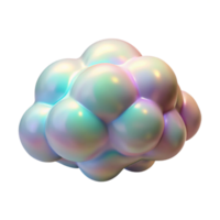 dramatic minimalist A cloud of shimmering, crystalline particles, reflecting a spectrum of pastel colors in a soft, diffused light, digital art style premium png