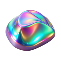 elegant contemporary A field of shimmering, holographic textures, reflecting a rainbow of colors under a shifting, iridescent light, synthwave style high quality png