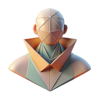 sbalorditivo tradizionale astratto ritratto formato di intersecano Linee e geometrico forme, illuminato di un' morbido, ambientale luce, reso nel un' minimalista, bauhaus stile alto qualità png