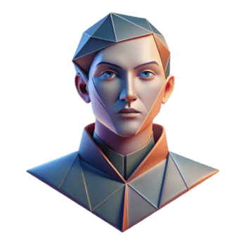 bellissimo rustico astratto ritratto formato di intersecano Linee e geometrico forme, illuminato di un' morbido, ambientale luce, reso nel un' minimalista, bauhaus stile professionale png