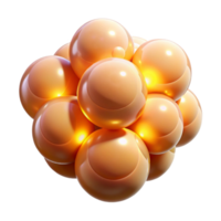 wonderful artistic A cluster of luminous orbs, emitting a warm, ethereal glow, in a dreamlike, surrealist style professional png