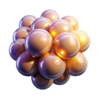 beautiful modern A cluster of luminous orbs, emitting a warm, ethereal glow, in a dreamlike, surrealist style high resolution png