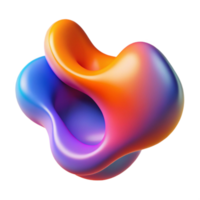wonderful abstract A fluid, amorphous shape, shifting and morphing in a vibrant, gradient color scheme, illuminated by a soft, diffused light, abstract expressionism style professional png