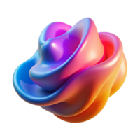 serene abstract A fluid, amorphous shape, shifting and morphing in a vibrant, gradient color scheme, illuminated by a soft, diffused light, abstract expressionism style premium png