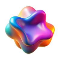 elegant modern A fluid, amorphous shape, shifting and morphing in a vibrant, gradient color scheme, illuminated by a soft, diffused light, abstract expressionism style authentic png