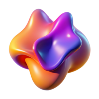 serene creative A fluid, amorphous shape, shifting and morphing in a vibrant, gradient color scheme, illuminated by a soft, diffused light, abstract expressionism style premium png