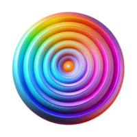 stunning rustic A series of concentric circles, radiating outwards in a vibrant, spectral color scheme, illuminated by a pulsating, strobe light, op art style original png