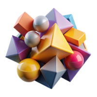 wonderful traditional A dynamic composition of fragmented, geometric shapes, in a bold, contrasting color palette, illuminated by a harsh, directional light, cubist style high resolution png