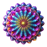 Maravilhoso clássico uma complexo, fractal padrão, irradiando para fora dentro uma vibrante, psicodélico cor esquema, iluminado de uma pulsante, estroboscópico luz, digital arte estilo autêntico png