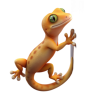 wonderful rustic A gecko clinging to a vertical wall, studio lighting, macro photography high quality png