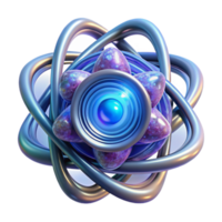 magnificent abstract A quantum computer core, glowing with ethereal energy, intricate geometric patterns swirling within, abstract and otherworldly style original png