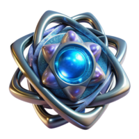 stunning modern A quantum computer core, glowing with ethereal energy, intricate geometric patterns swirling within, abstract and otherworldly style exclusive png