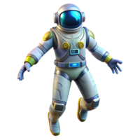 beautiful creative A futuristic spacesuit, equipped with advanced technology and glowing displays, astronaut floating in zero gravity, science fiction style authentic png