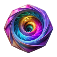 wonderful creative A portal to another dimension, swirling with vibrant colors and energy, intricate geometric patterns forming around its edges. Abstract, psychedelic lighting genuine png