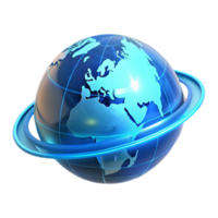 dramatic minimalist A holographic projection of planet Earth, rotating slowly, continents outlined in glowing blue lines, lit by a soft, ethereal light. Sci-Fi style genuine png