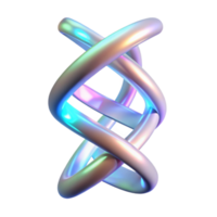 dramático contemporâneo uma holográfico projeção do uma dna Duplo hélice rotativo devagar, brilhando com a interior luminescência, aceso de uma macio, difuso claro. científico ilustração estilo autêntico png
