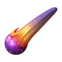 extraordinary traditional A comet trailing a vibrant tail of cosmic dust. Realistic, dynamic, bright lighting professional png