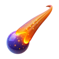 wonderful vintage A comet trailing a vibrant tail of cosmic dust. Realistic, dynamic, bright lighting high resolution png