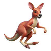 serene traditional A playful kangaroo hopping across the outback, dynamic pose, Australian setting genuine png