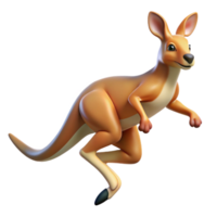 serene vintage A playful kangaroo hopping across the outback, dynamic pose, Australian setting professional png