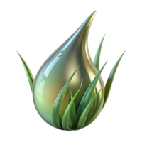 stunning abstract Close-up of a dewdrop on a blade of grass, sparkling, reflective, macro photography, genuine png