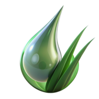 extraordinary abstract Close-up of a dewdrop on a blade of grass, sparkling, reflective, macro photography, high resolution png