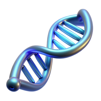 lindo tradicional uma dna fio, Duplo hélice estrutura, brilhando com bioluminescência, científico ilustração estilo Prêmio png
