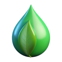 beautiful rustic A single raindrop on a vibrant green leaf, macro photography, reflecting the surrounding forest, realistic style genuine png