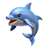 extraordinary vintage Portrait of a playful dolphin leaping out of the ocean, illuminated by the bright midday sun, rendered in a dynamic marine life illustration style high resolution png