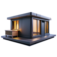 magnificent traditional Prefabricated modular house, futuristic design, sleek lines, minimalist aesthetic, customizable modules, studio lighting original png
