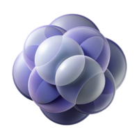 impressive abstract A dynamic composition of overlapping, transparent circles, in a cool, monochromatic palette, with a subtle, gradient effect authentic png
