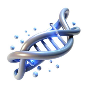 atemberaubend kreativ ein DNA doppelt Wendel verwandeln in ein Digital binär Code Strom, beleuchtet durch hell Weiß Licht, im ein wissenschaftlich Illustration Stil Original- png