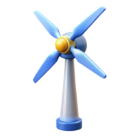 beautiful abstract A wind turbine generating clean energy against a backdrop of a clear blue sky, illuminated by natural daylight, in a realistic style premium png