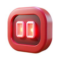 impressionante criativo uma digital relógio contando baixa para zero, iluminado de piscando vermelho conduziu luzes, dentro uma tenso estilo Alto resolução png