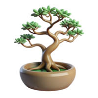 magnificent rustic A bonsai tree, intricate branches and leaves, studio lighting, minimalist style professional png