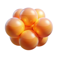 beautiful minimalist A field of overlapping, translucent orbs, emitting a warm, ambient glow, in a Minimalist style high quality png