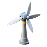 magnificent creative A wind turbine gracefully rotating against a clear sky, dynamic motion blur, clean, minimalist style authentic png