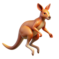 impressive minimalist A kangaroo hopping across the Australian outback, lit by the warm morning light, dynamic and energetic style detailed png