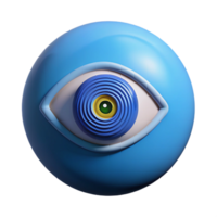 dramatic minimalist A single, oversized eye scanning a fingerprint, biometric security concept, close-up view, realistic rendering premium png