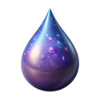 elegant modern A single, luminous teardrop containing a swirling galaxy of nebulae and stars, lit by a soft, ethereal glow, Cosmic Horror style premium png