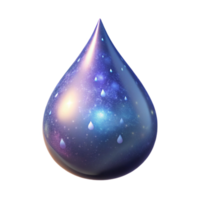 impressive traditional A single, luminous teardrop containing a swirling galaxy of nebulae and stars, lit by a soft, ethereal glow, Cosmic Horror style professional png