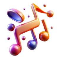 dramatic rustic An abstract representation of musical notes, visualized as floating, glowing symbols, with a dynamic, rhythmic style professional png