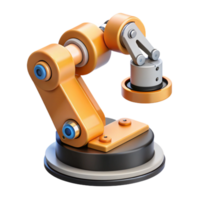 beautiful modern A robotic arm assembling a microchip, precise movements, industrial lighting, realistic style high resolution png