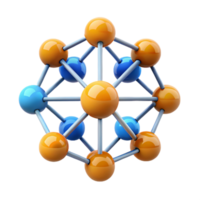 magnificent artistic A network of interconnected AI nodes, data visualization style high resolution png