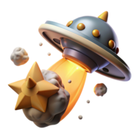 magnificent minimalist A spaceship escaping a collapsing star, dramatic lighting, intense, science fiction style exclusive png