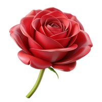 impressive abstract A single, perfect rose, deep red petals, studio lighting, photorealistic style high quality png