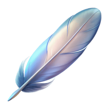 magnifique artistique une Célibataire plume, flottant dans le air, doux, diffus lumière, éthéré style haute qualité png